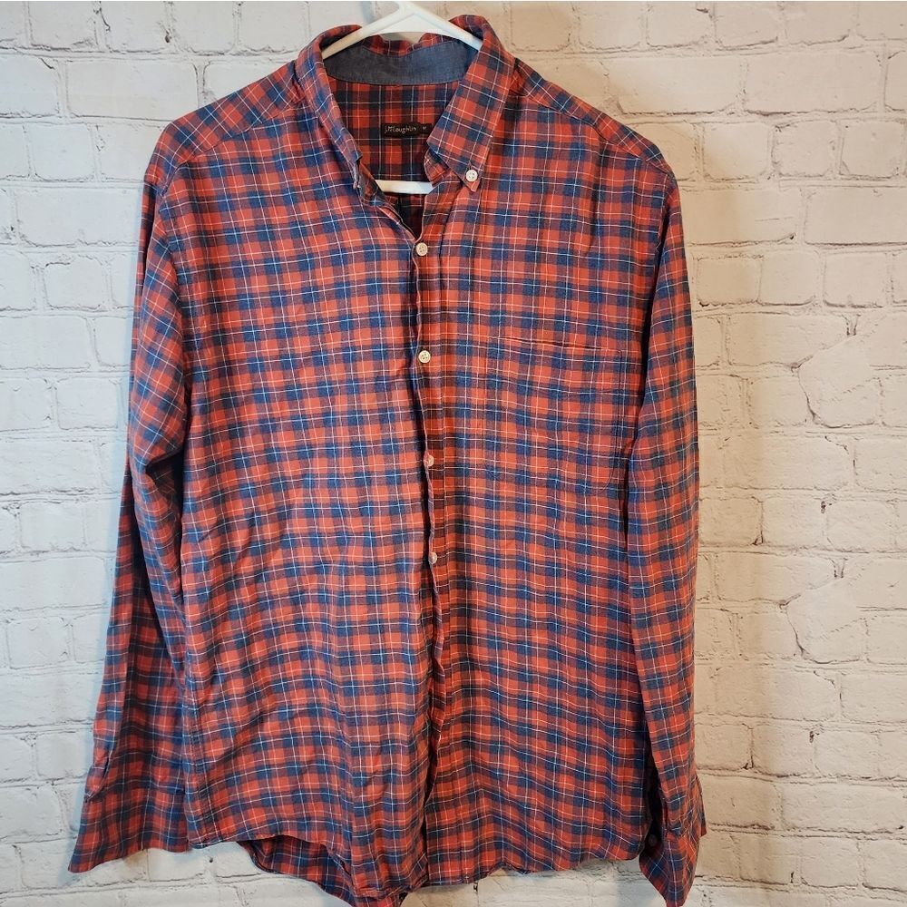 Men's J. McLaughlin longsleeve button-down shirt, size Medium